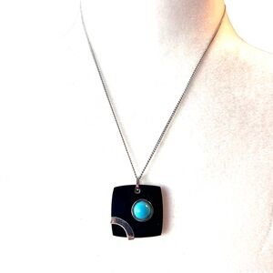Tocana Necklace Stainless Steel Abstract Pendant Chain